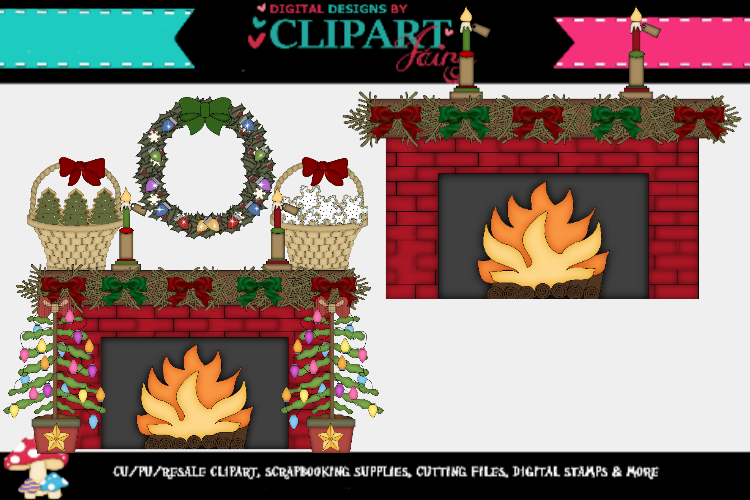 Christmas Fireplaces 2 example image 1