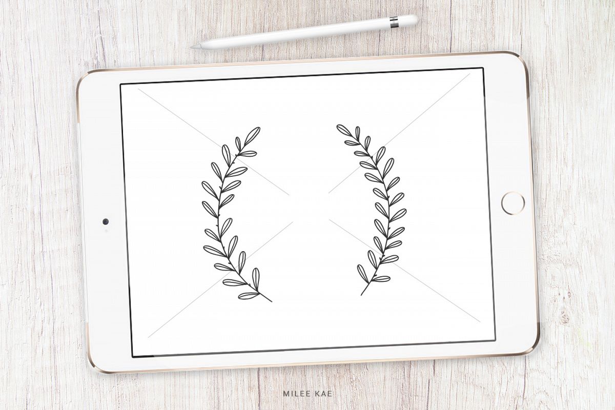 Wildflower Floral Wreath SVG, cutting file and decal example image 1