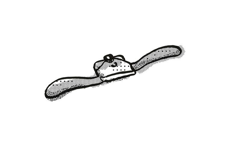 spokeshave Woodworking hand Tool Cartoon Retro Drawing example image 1
