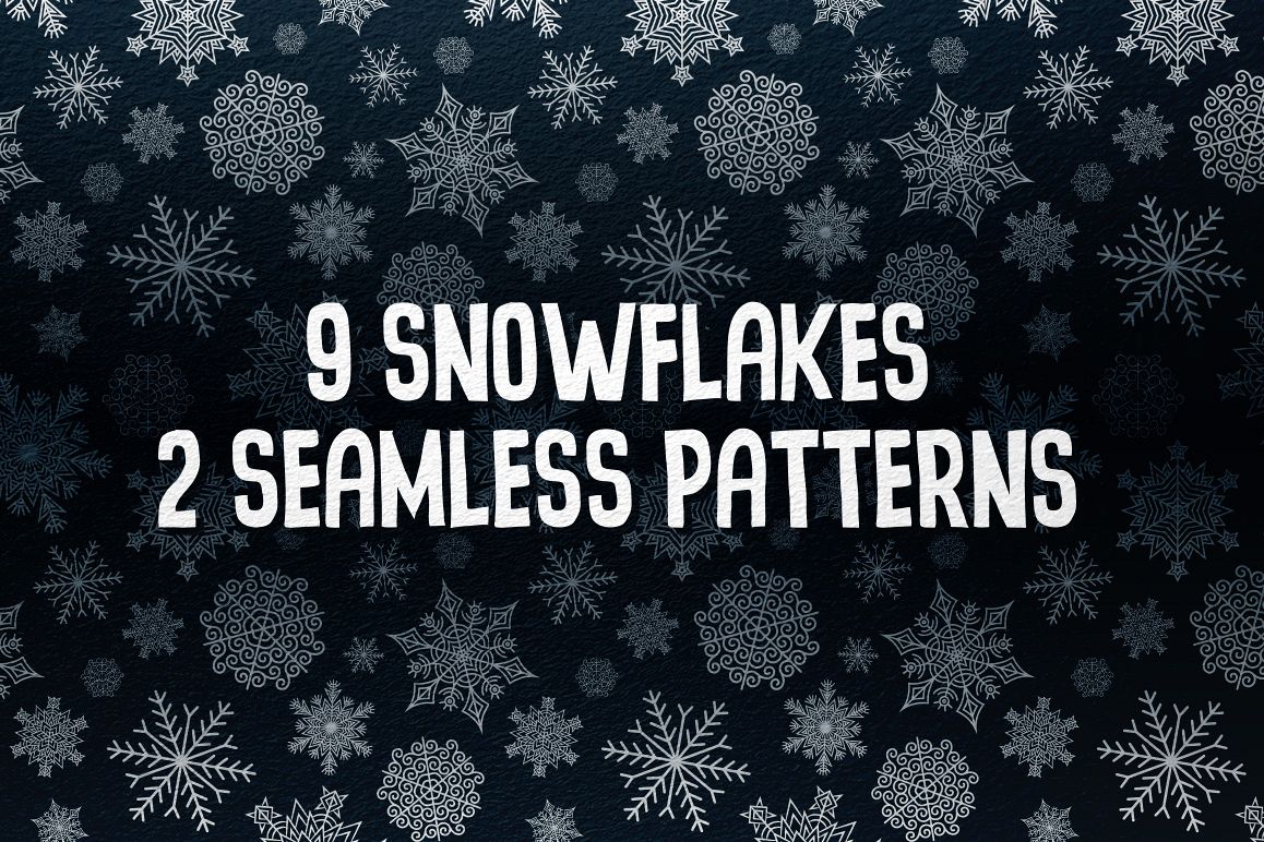 9 Snowflakes example image 1