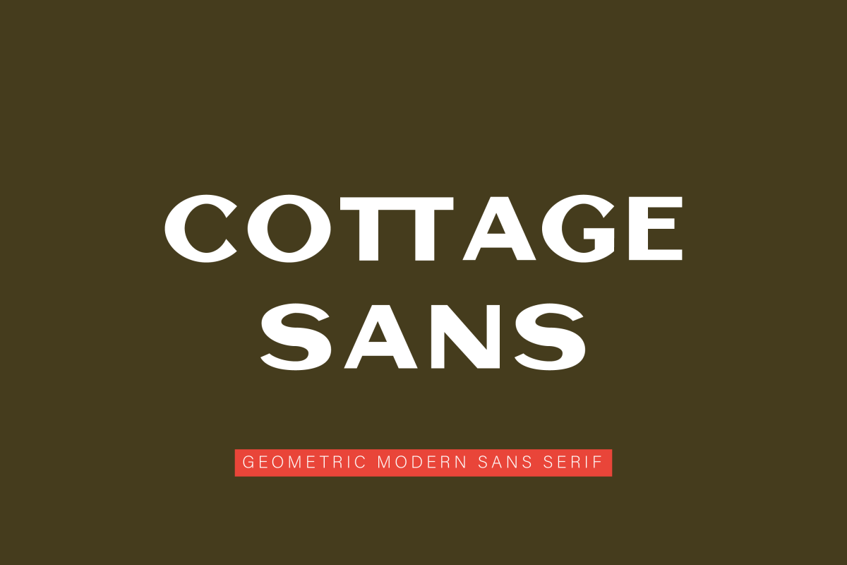 Cottage Sans - 1950's Style example image 1