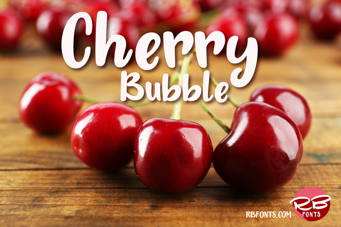 Cherry Bubble font example image 1