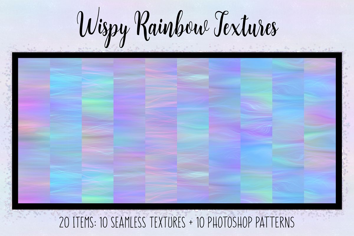 Wispy Rainbow Textures example image 1