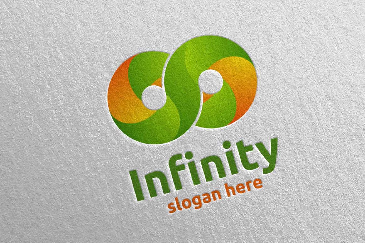 Infinity loop logo Design 12 example image 1