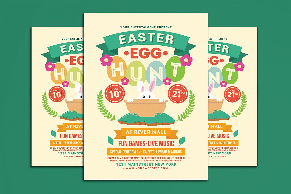 Easter Egg Hunt Flyer example image 1
