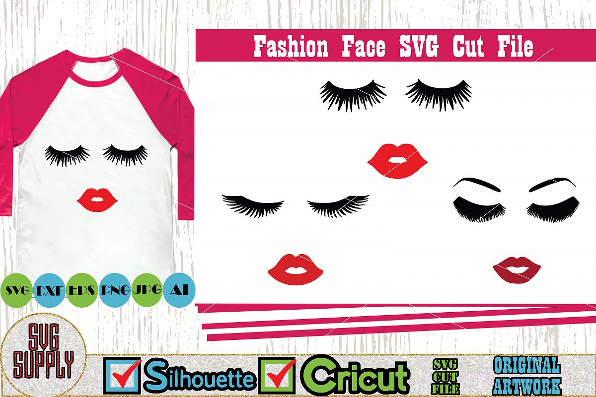 Download Fashion Face Svg Cut File