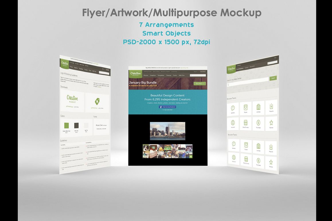 Flyer/ Artwork/ Multipurpose Mockup example image 1