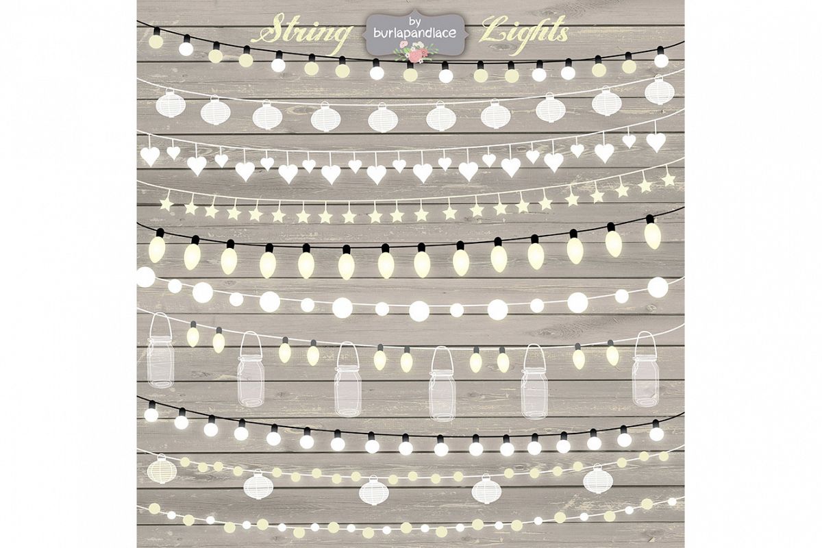 VECTOR String Lights Clipart