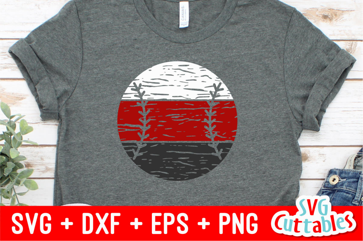 Distressed Baseball Distressed Softball example image 1