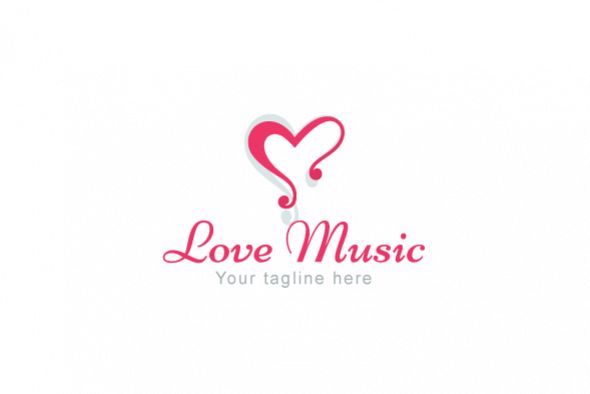 Love Music - Alphabetic Stock Logo Template example image 1