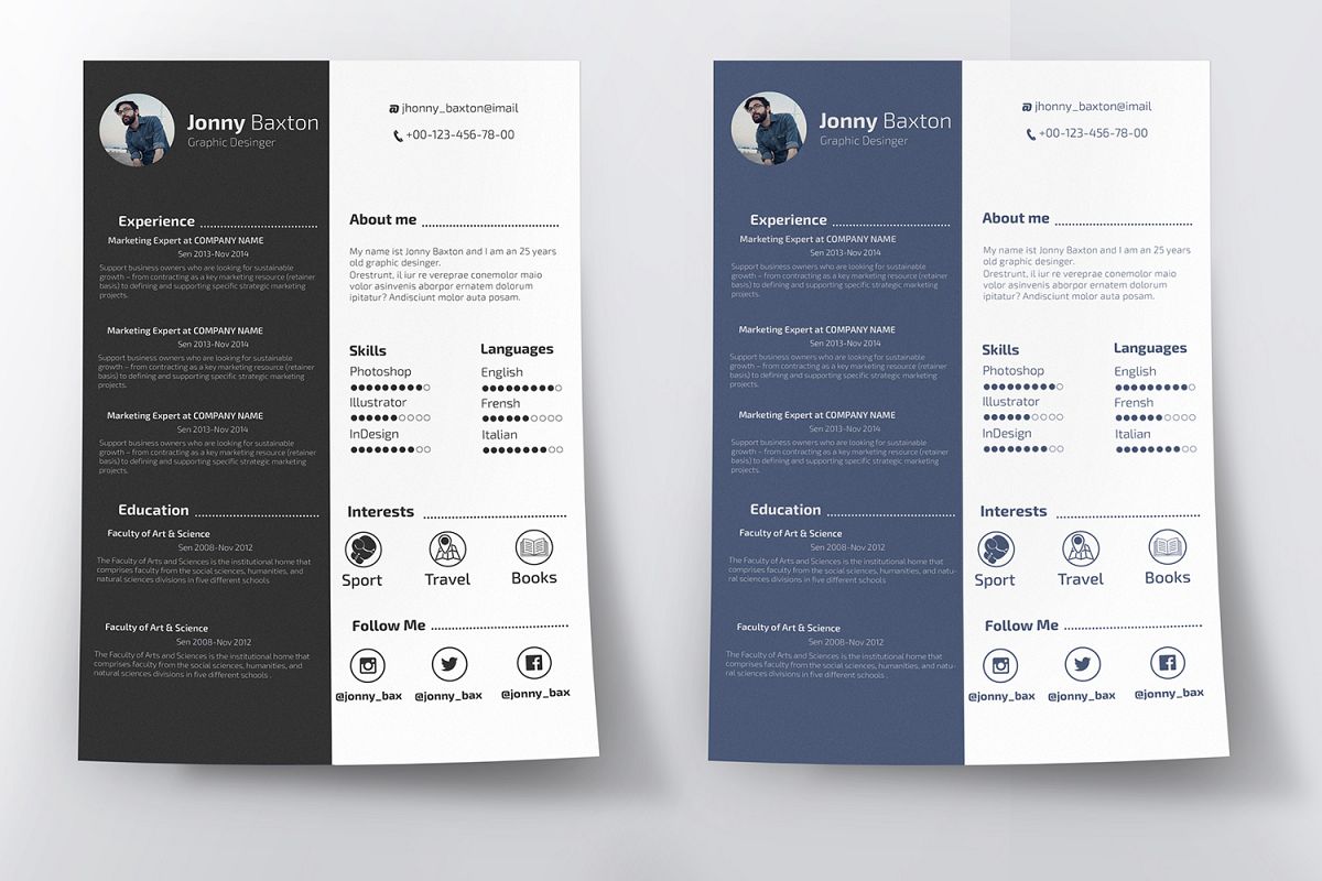 Clean Resume example image 1