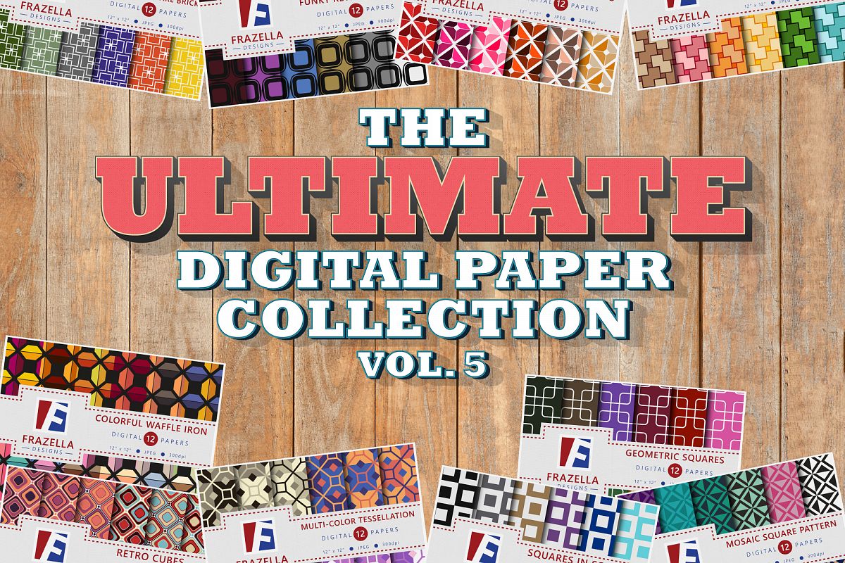 The ULTIMATE Digital Paper Bundle Vol 5 example image 1