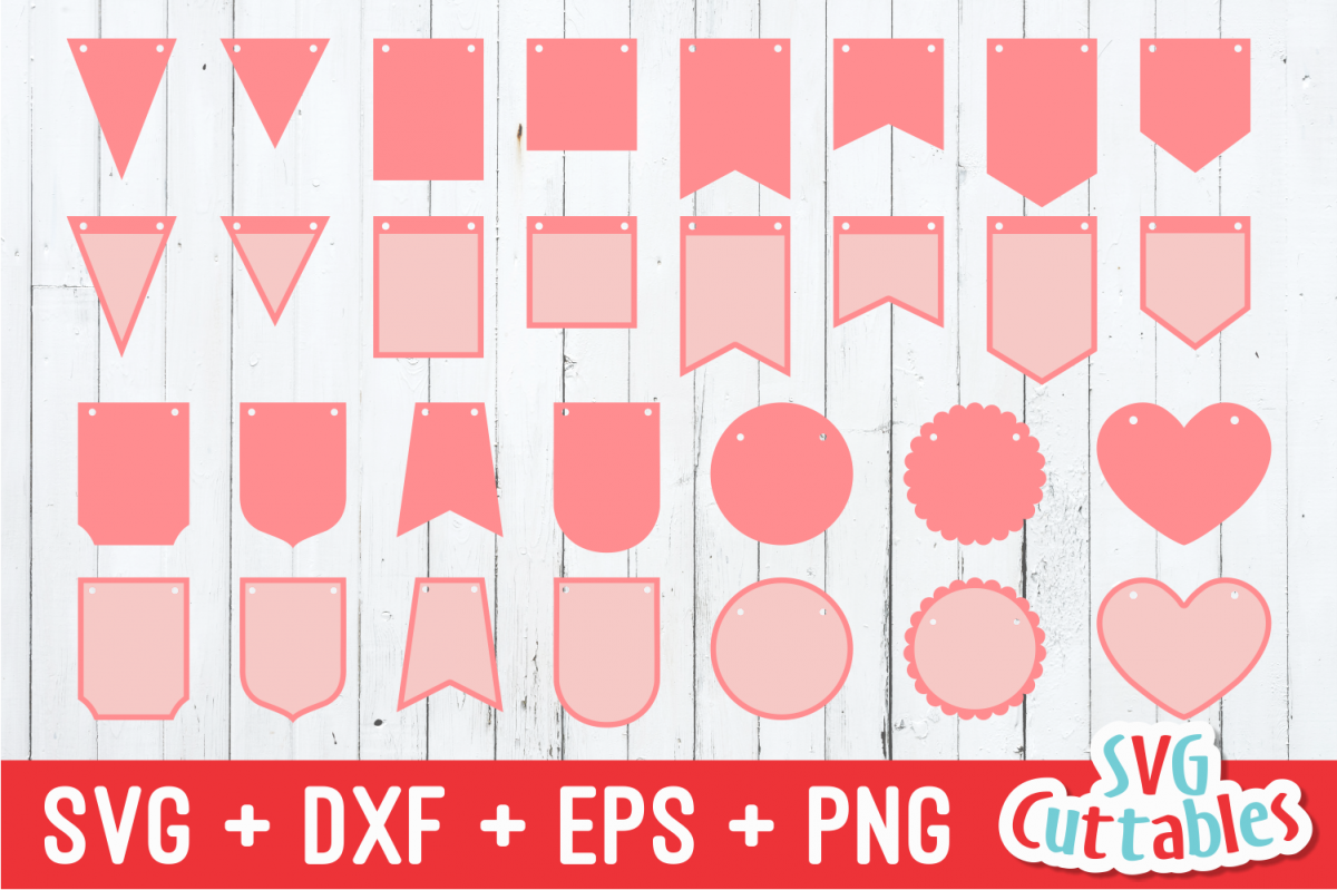 Bunting Banners Svg Cut File