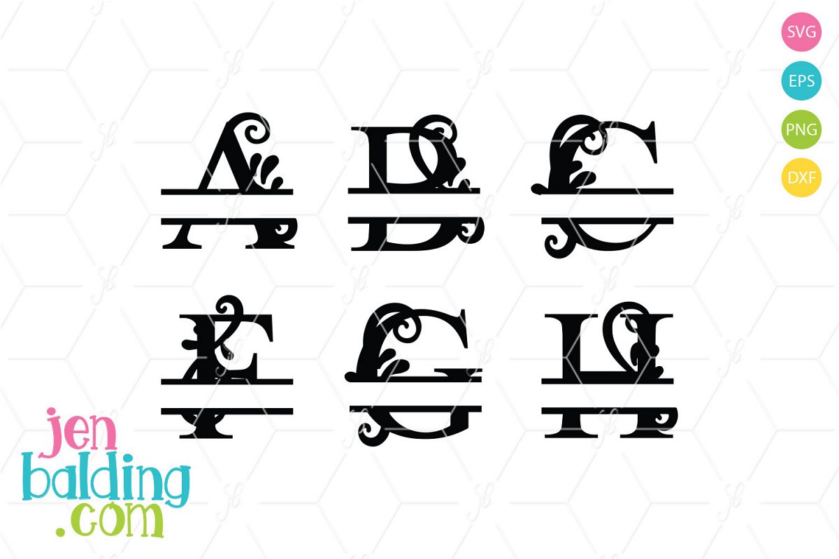 Split Monogram 1 example image 1