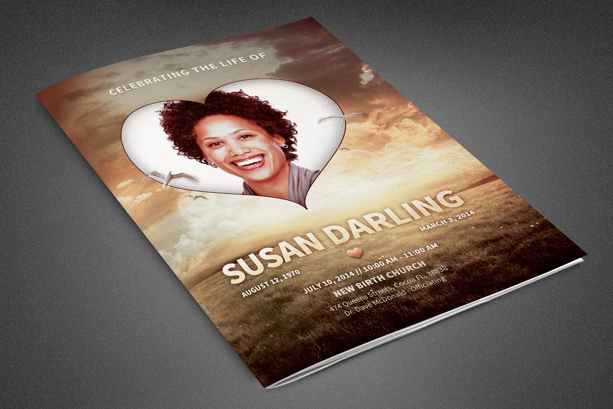 Life of Love Funeral Program example image 1