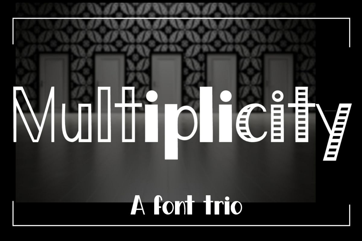 Multiplicity - A font trio example image 1