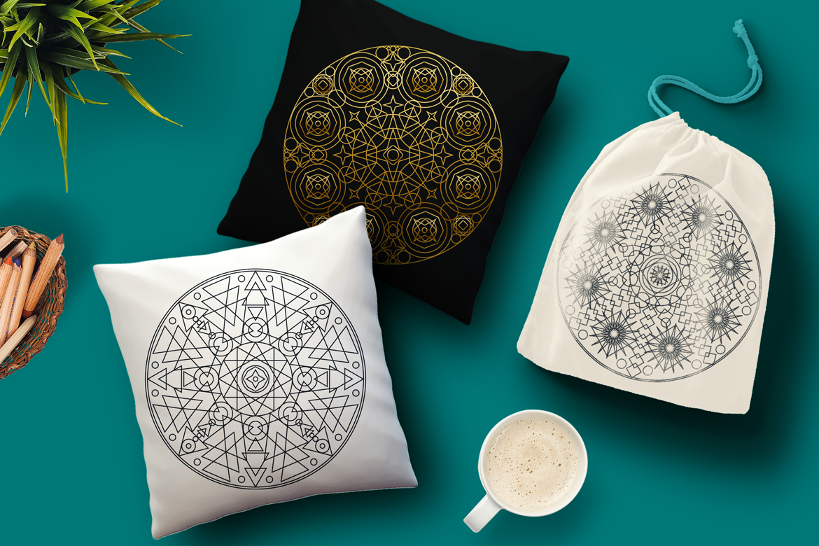 Sacred Geometric Mandalas Collection example image 1