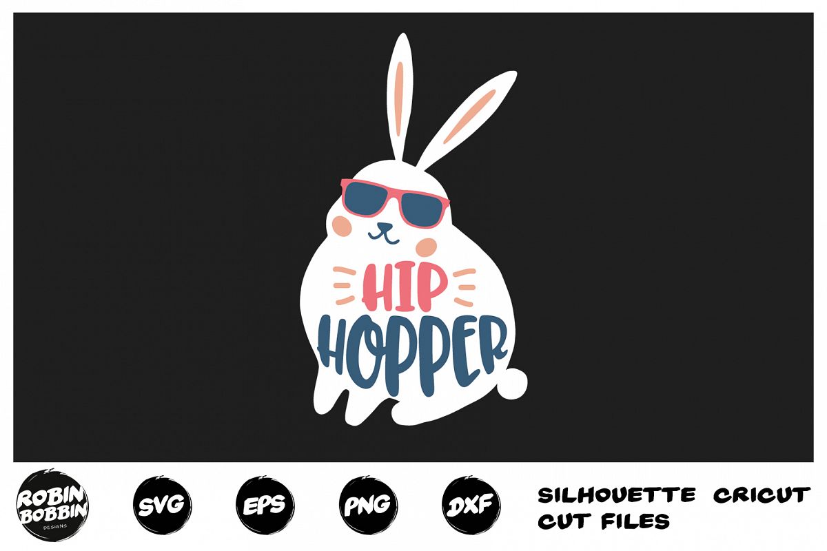 Easter svg, Hip Hopper Easter Bunny svg, Baby Easter svg example image 1