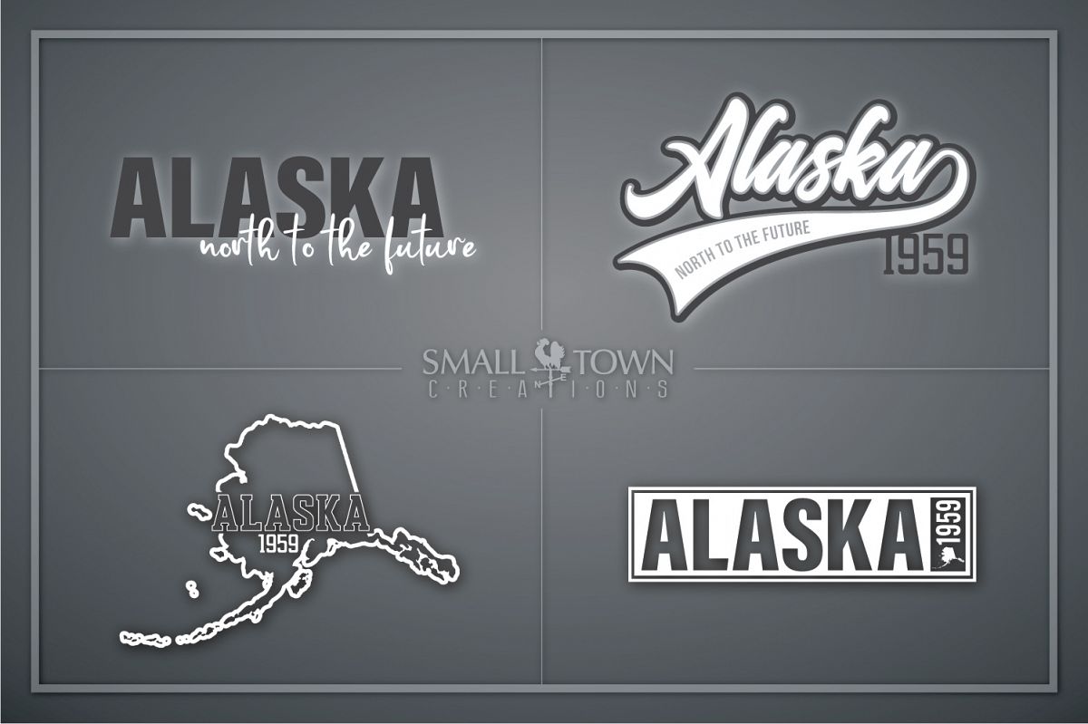 Alaska, North to the Future, Logo, PRINT, CUT & DESIGN example image 1
