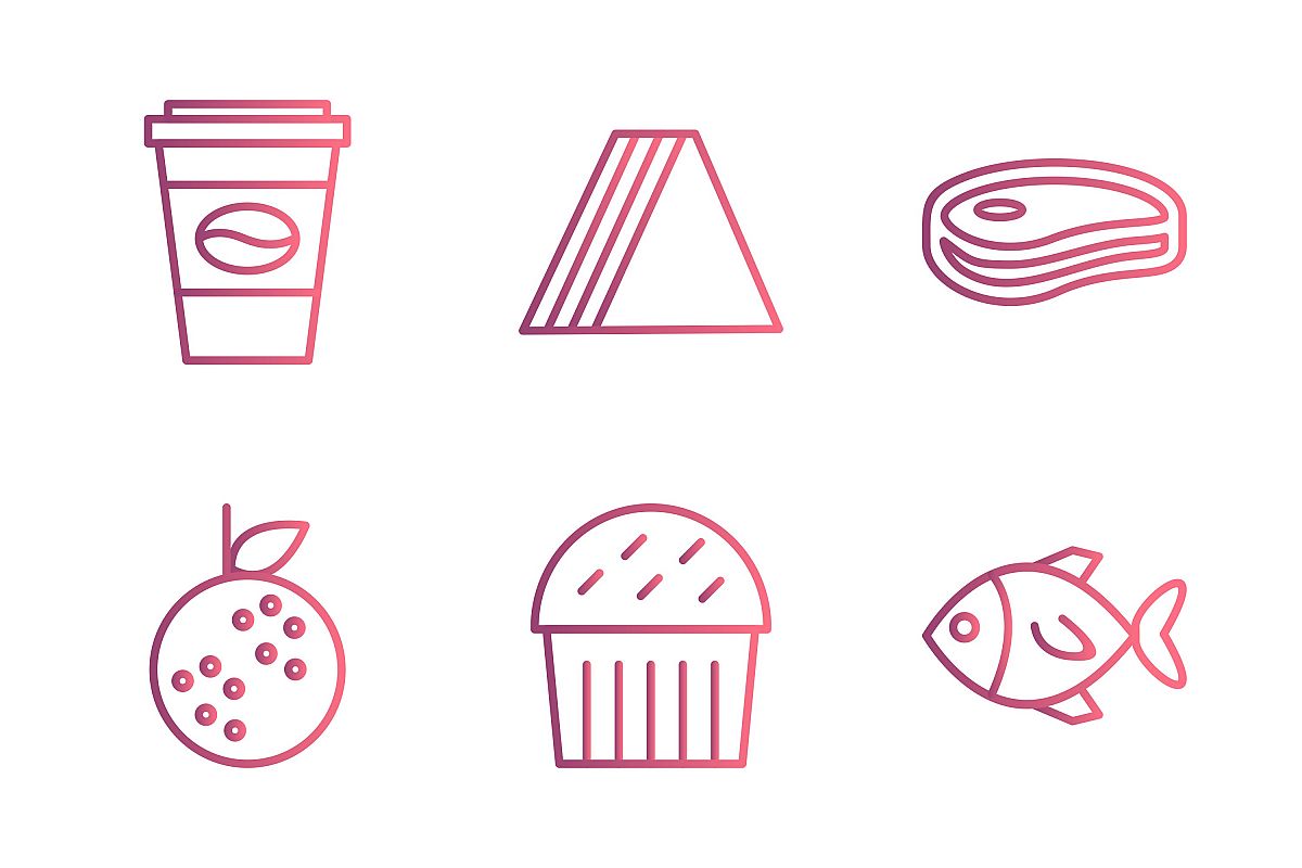 Set Of Food Icons example image 1