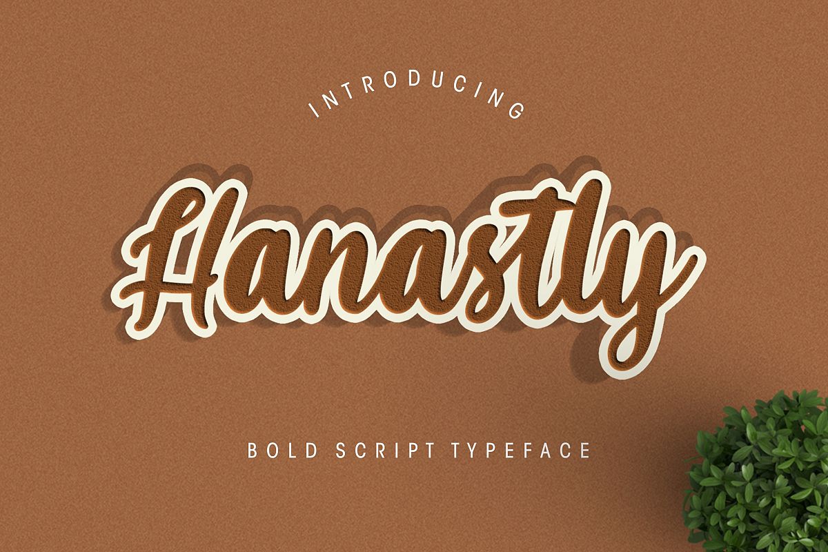 Hanastly Bold Script example image 1