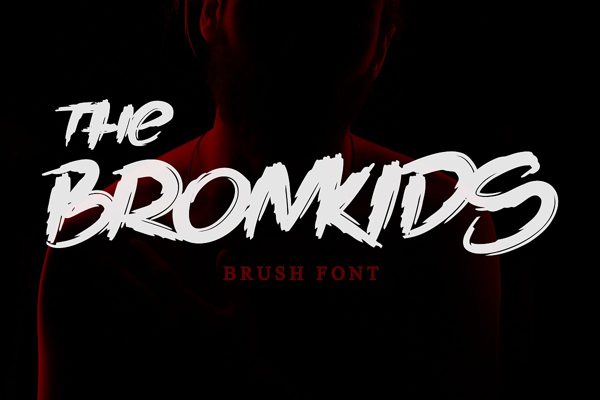 The Bronkids // Brush Font example image 1