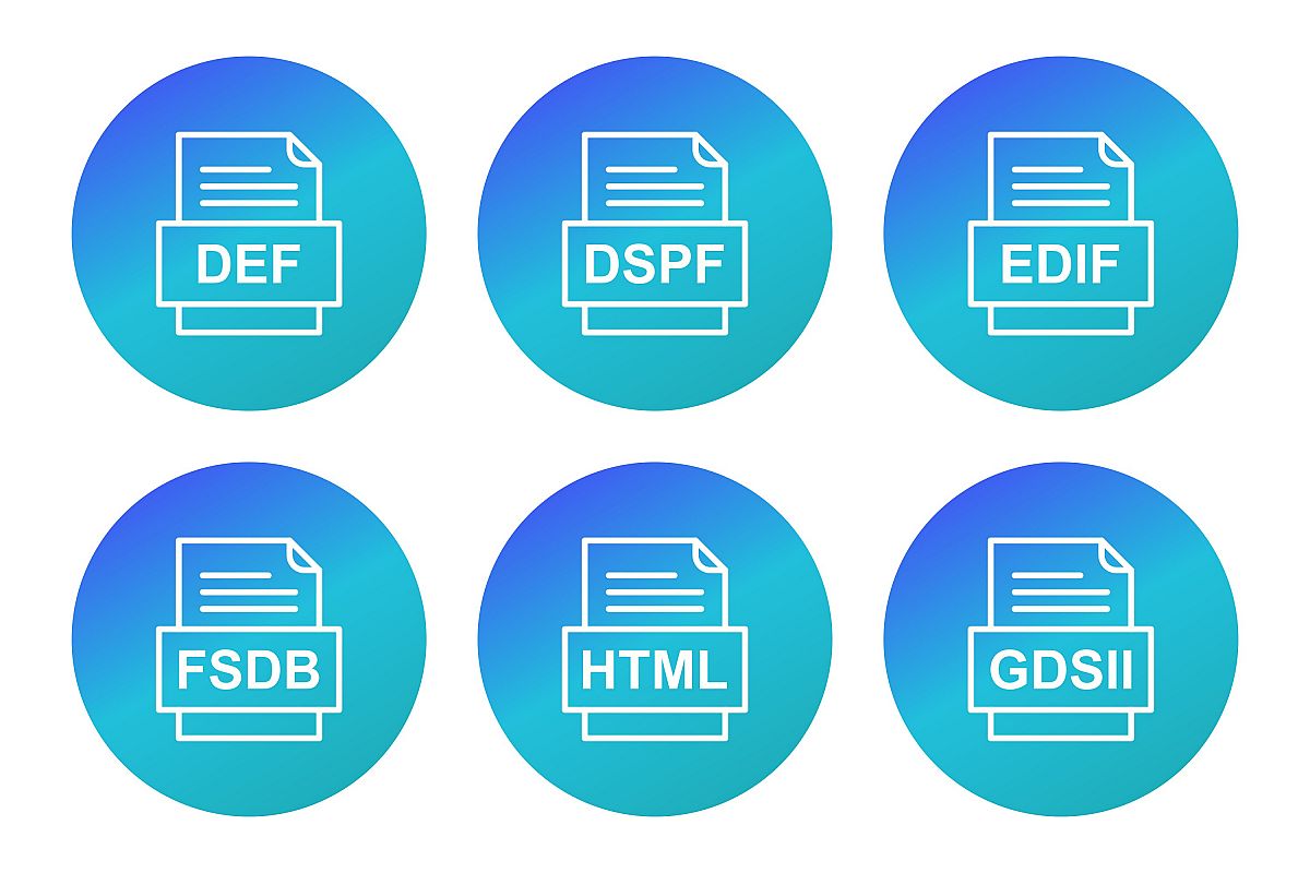 Set Of File Formats Icons example image 1