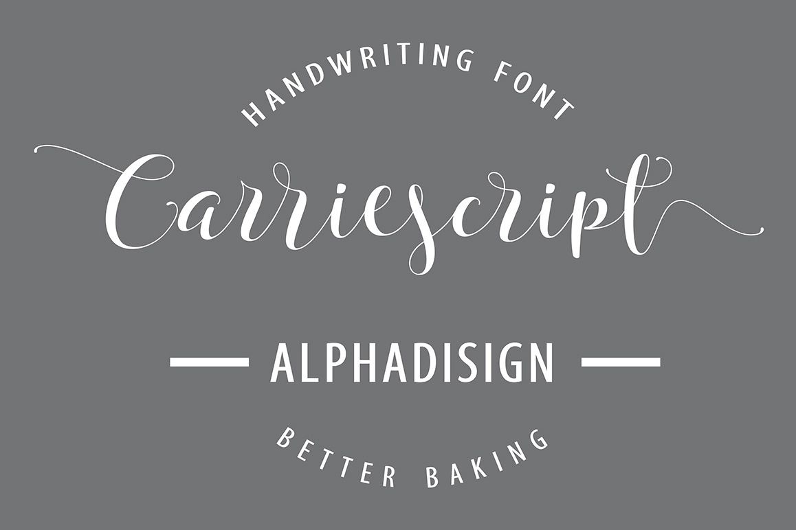 Carriescript Fonts ScriptExtrasSans example image 1