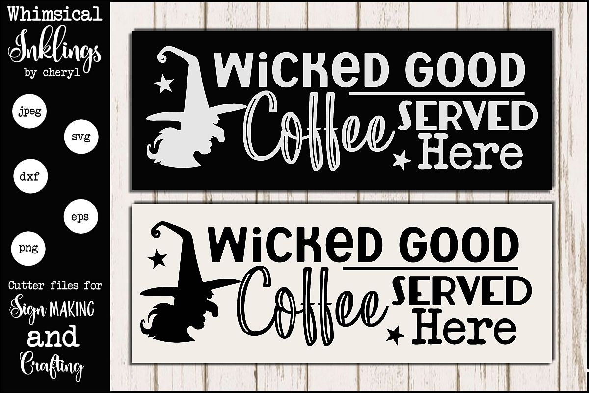 Wicked Good Coffee-Halloween SVG example image 1