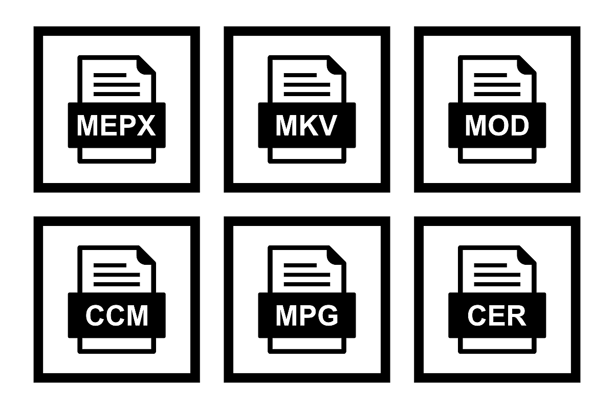 Set Of File Formats Icons example image 1