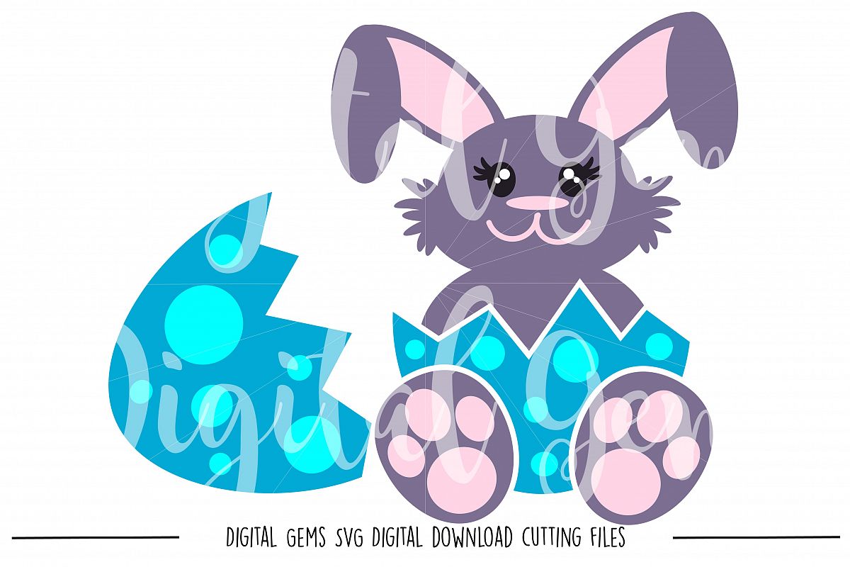Rabbit SVG / EPS / DXF / PNG files example image 1