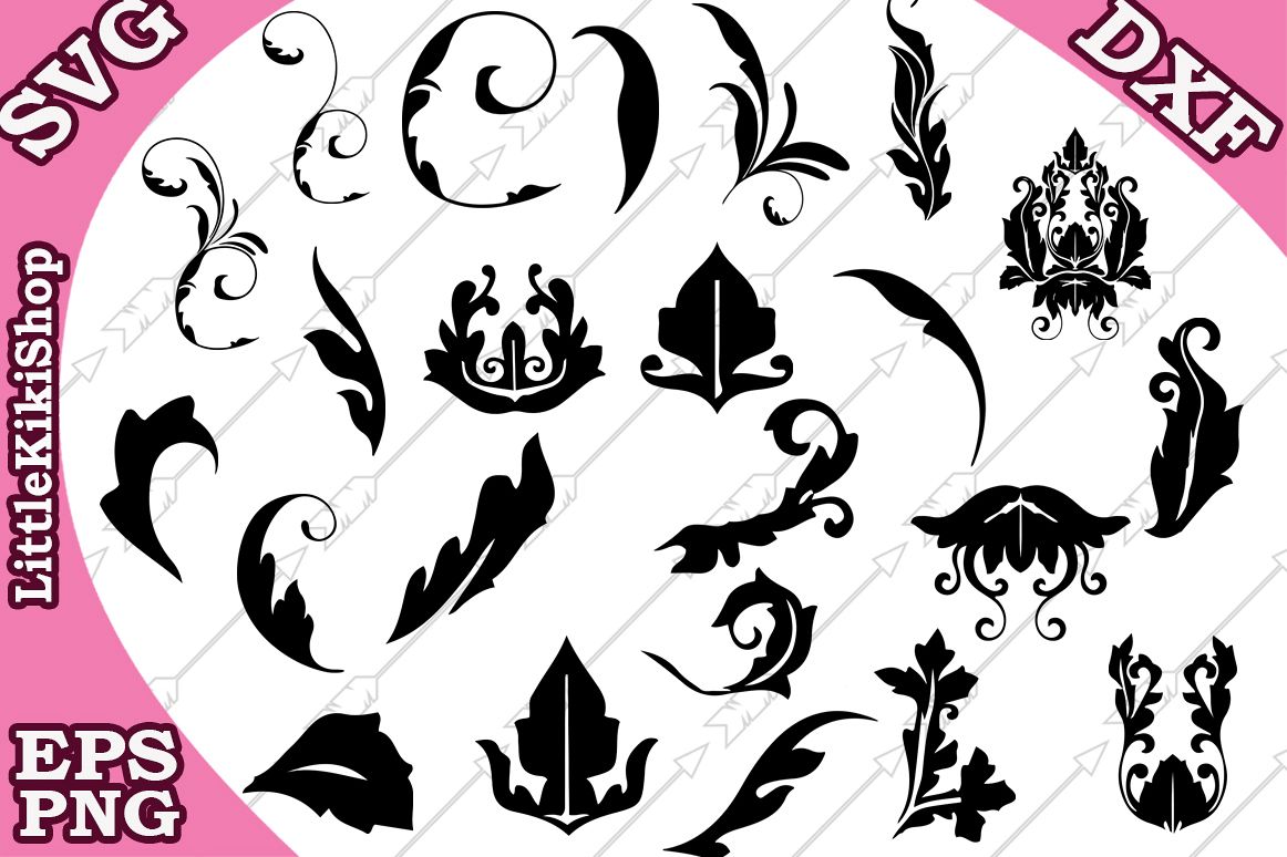 Flourish Svg,Doodles Svg,Swirls Svg,Flourish cut file example image 1