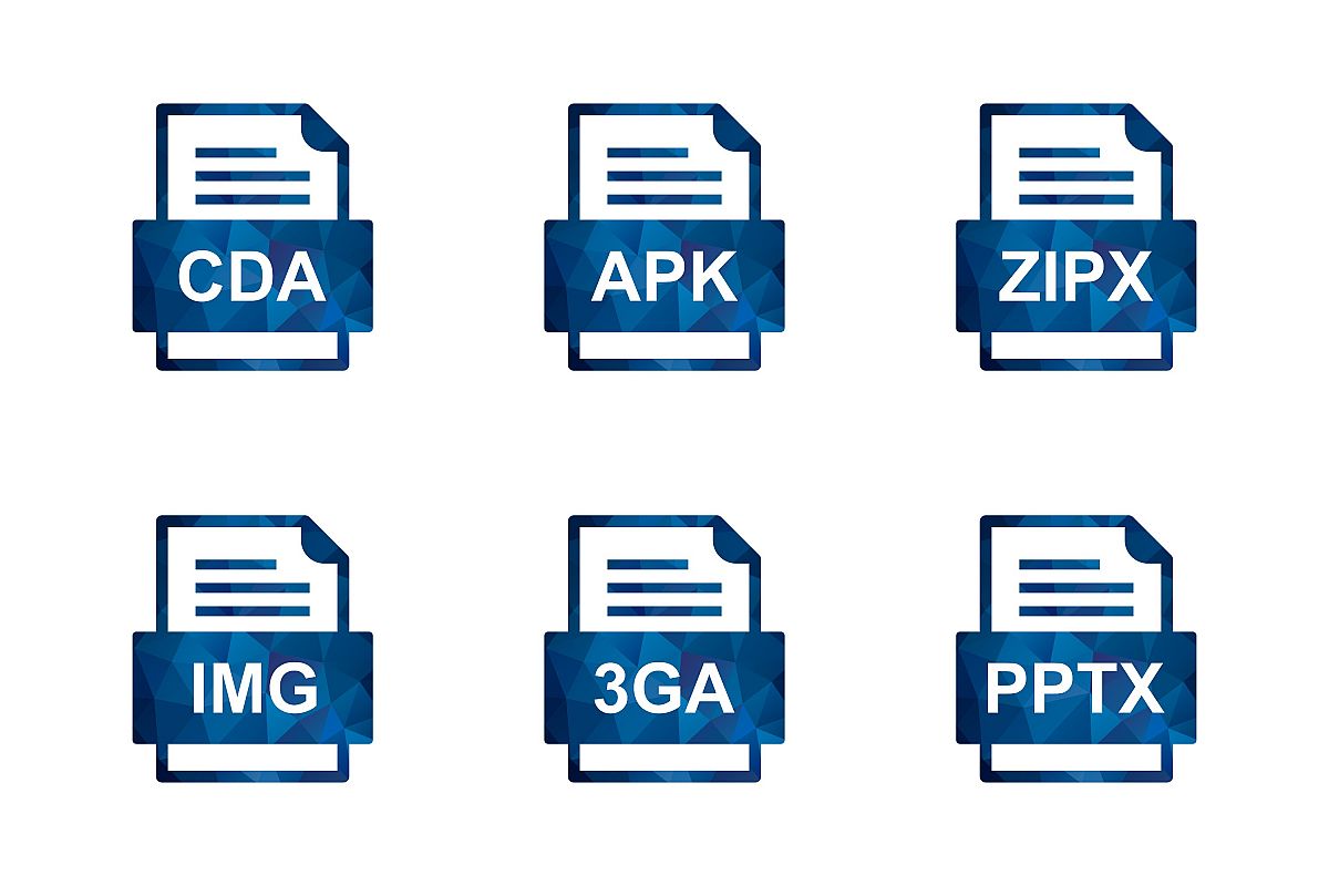 Set Of File Formats Icons example image 1