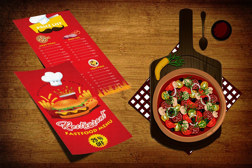 Restaurant Food Menu Template example image 1