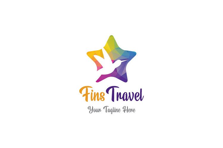 Flying Dove, Travel Logo example image 1