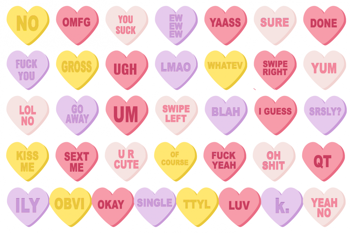 Conversation Candy Heart Clipart example image 1