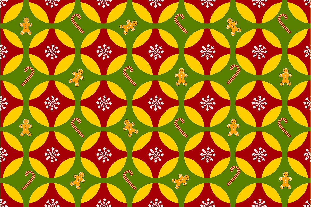 New Year seamless backgrounds example image 1
