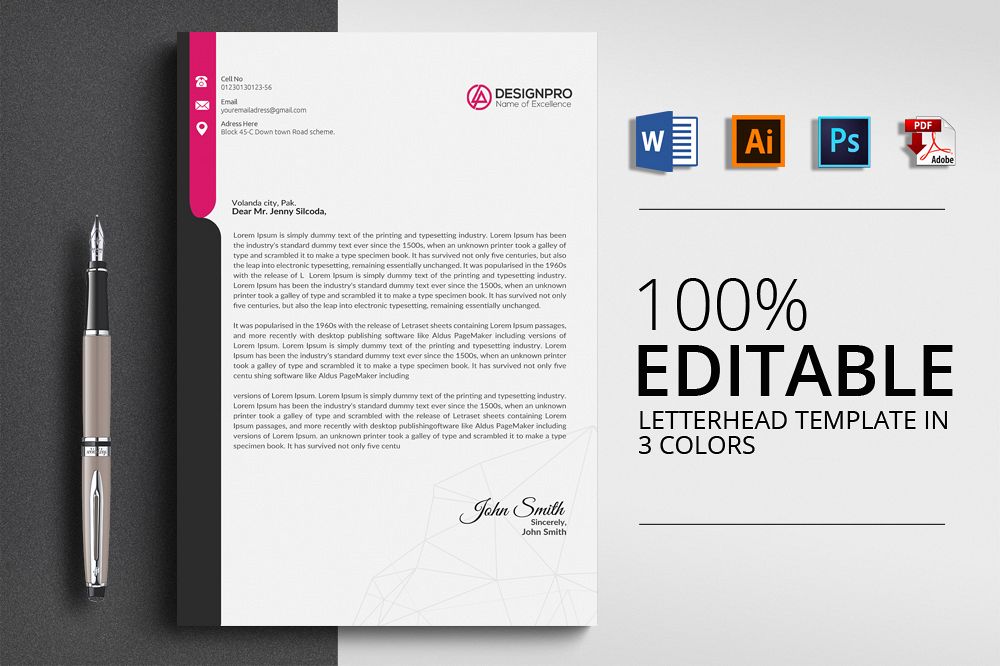 Microsoft Office Letterhead Templates