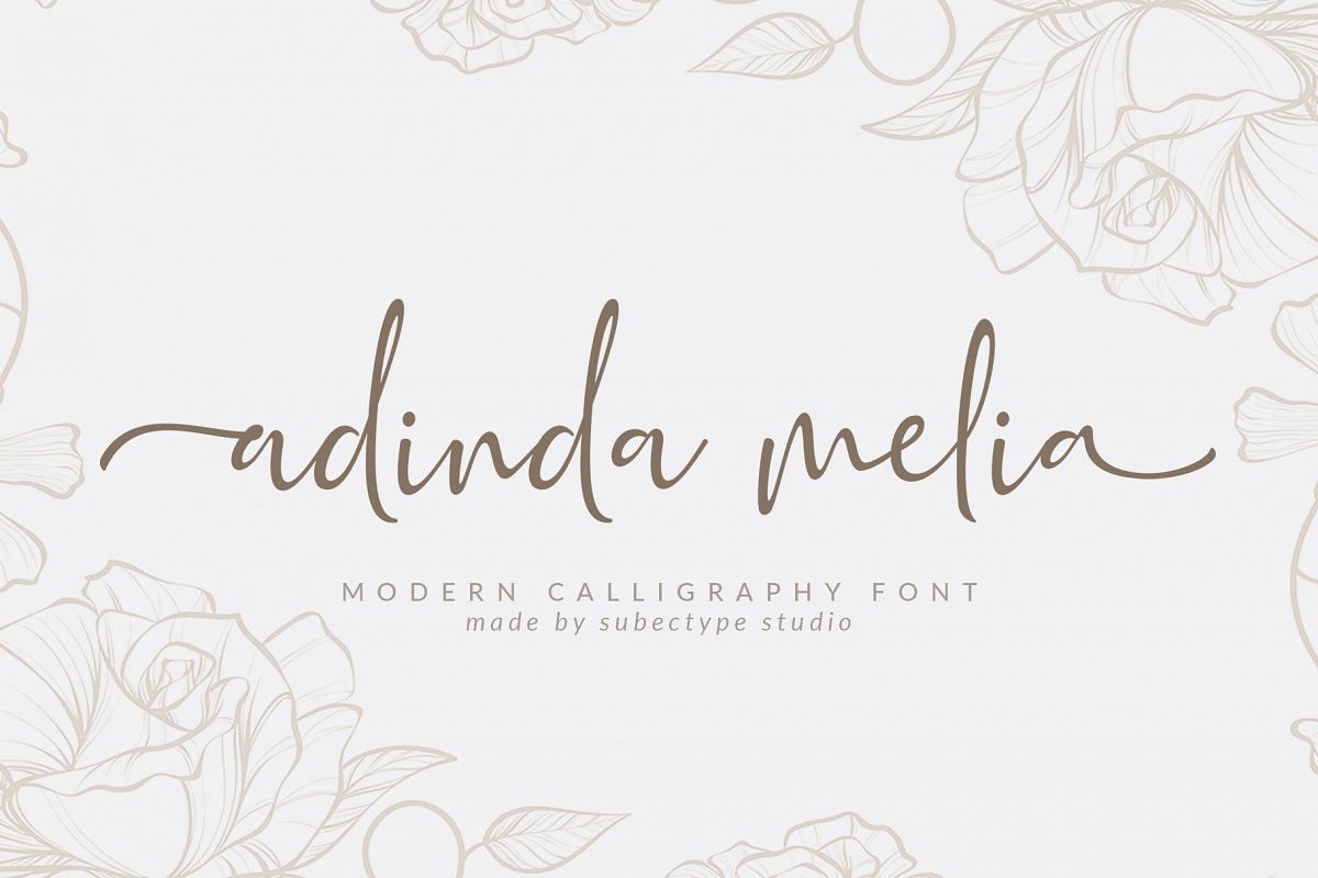 Adinda Melia / Handwritten Script example image 1