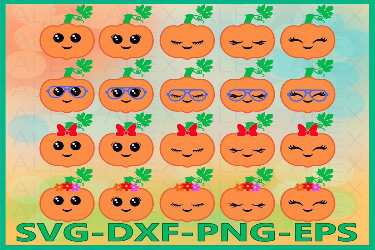 Pumpkin SVG, Pumpkin Face Svg, Fall Svg, Halloween Girls svg example image 1