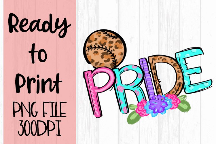 Doodle Pride Baseball Ready to Print example image 1