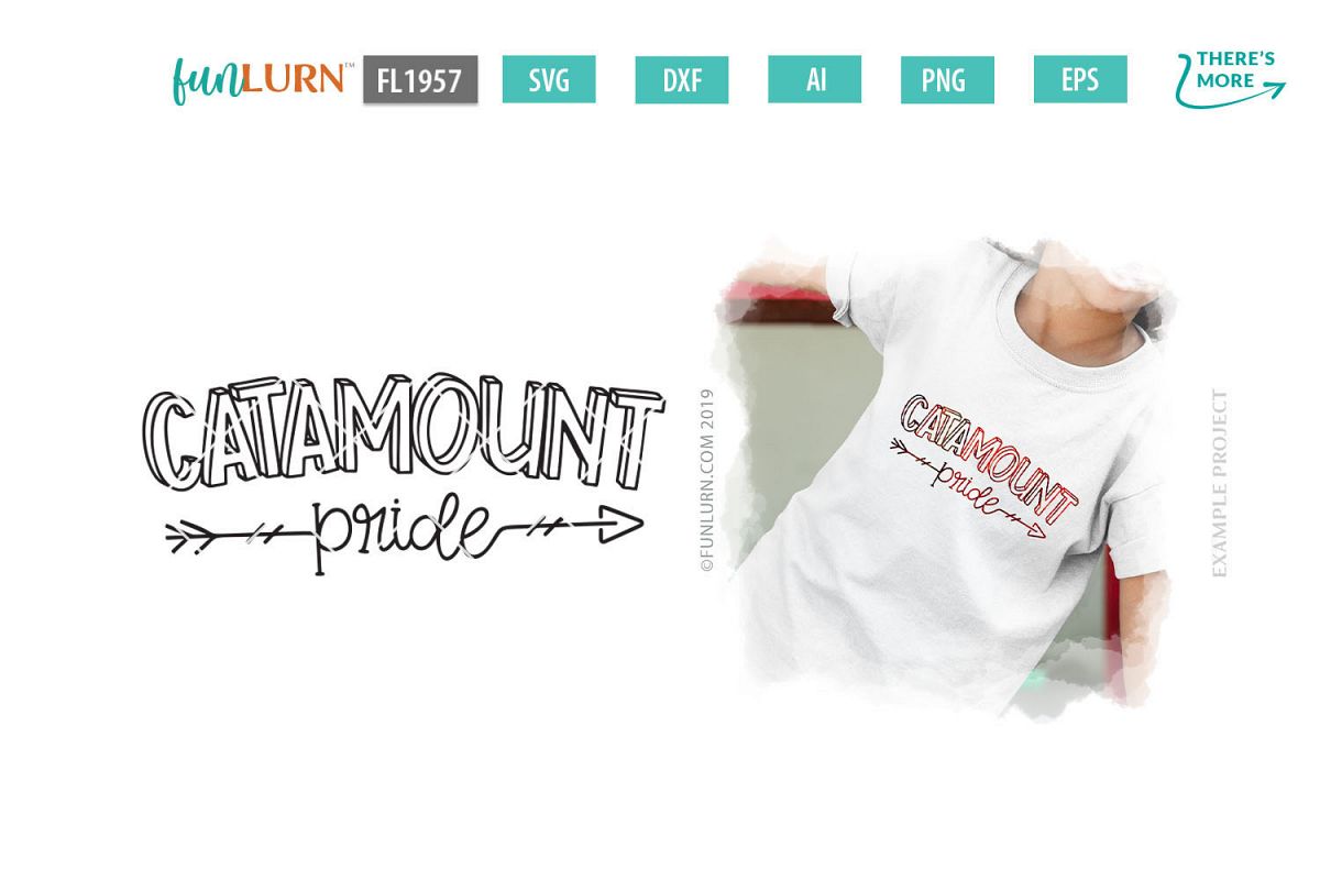 Catamount Pride Team SVG Cut File example image 1