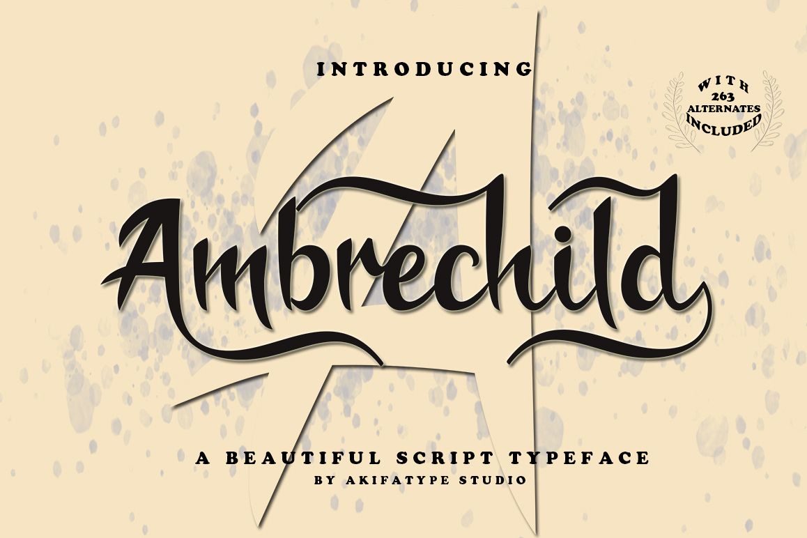 Ambrechild Script example image 1