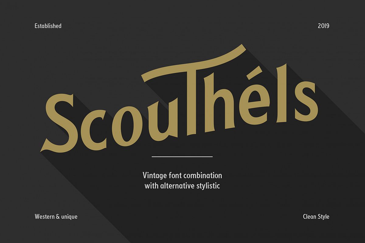 Scouthels Typeface - Clean Sans Font example image 1