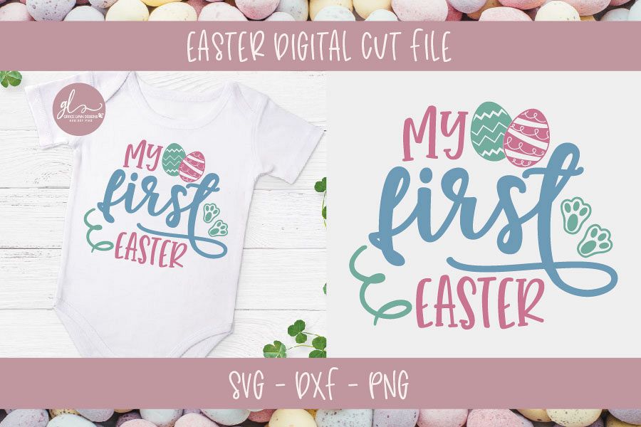 My First Easter - Easter SVG Cut File example image 1