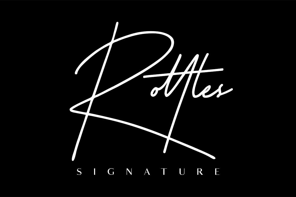 Rottles Signature Font example image 1