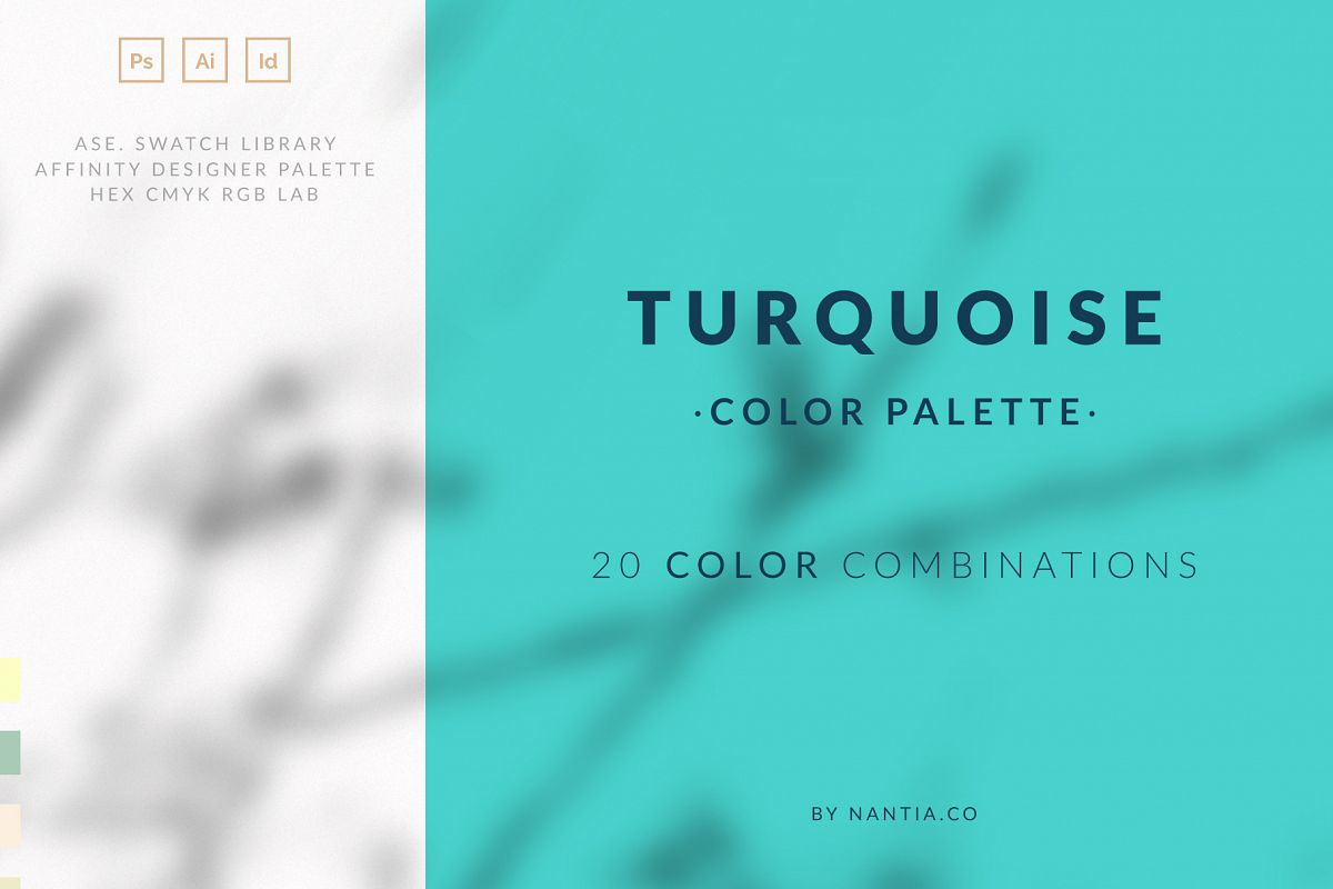 Turquoise color palette example image 1