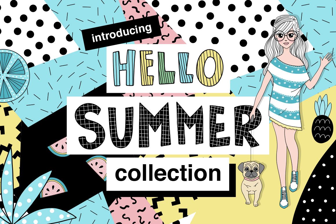 Hello Summer - Doodle Collection example image