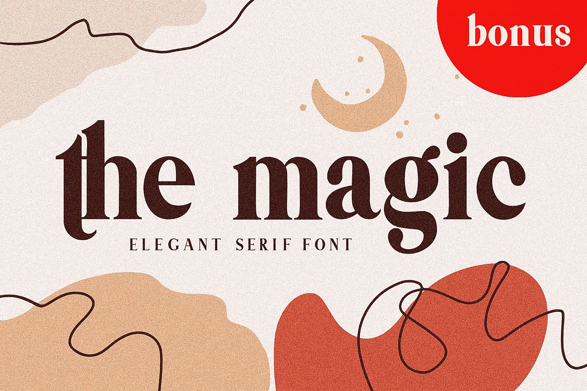 Themagic Serif Font plus Bonus example image 1