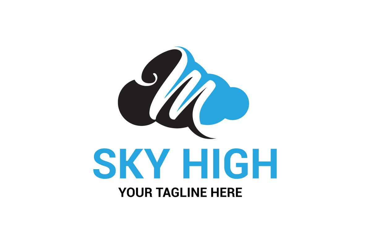 M letter sky logo example image 1